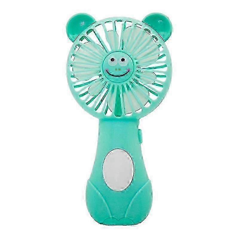 Cute Cartoon Animal Fans Soft Foam Blades Powered for Student Kitten Mini