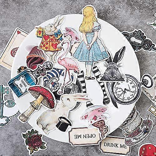 31pcs/pack Beautiful Alice in Wonderland Rabbit Decorative Stickers DIY Planner Diary Scrapbooking Album Stickers