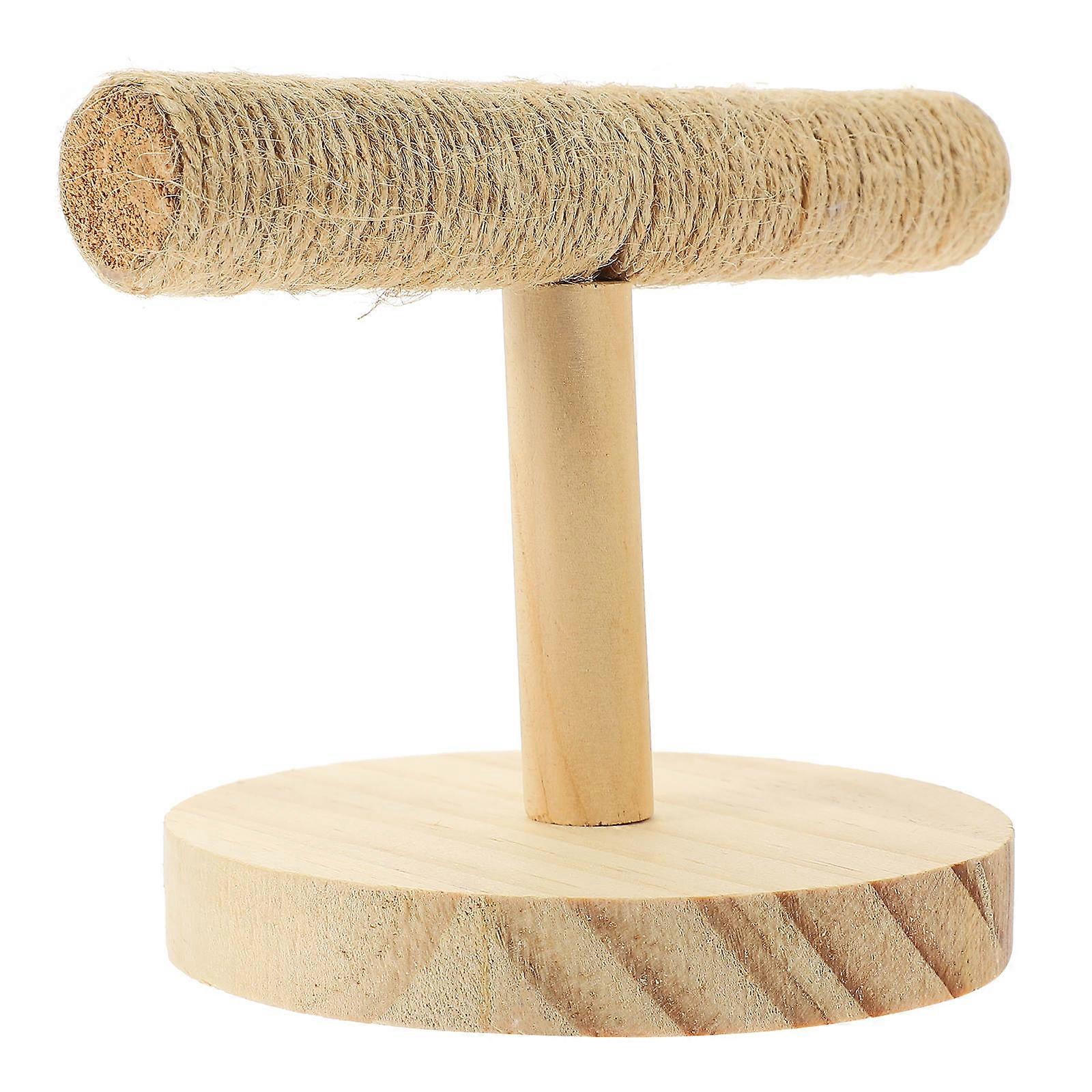 Bird Playground Parrot Perch Stand Wooden Material Simple Design Pet Birds Training 1 Set