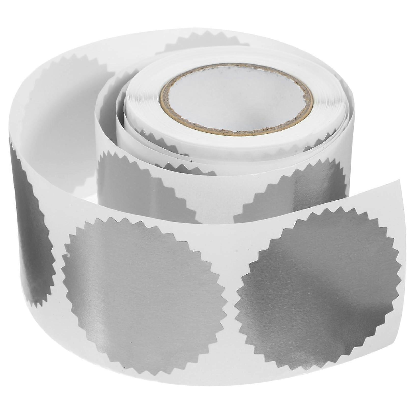 1 Roll Certificate Medals Stickers Round Silver Stickers for Graduation Certificates and Medals Motivational Stickers for Awards and Certificates
