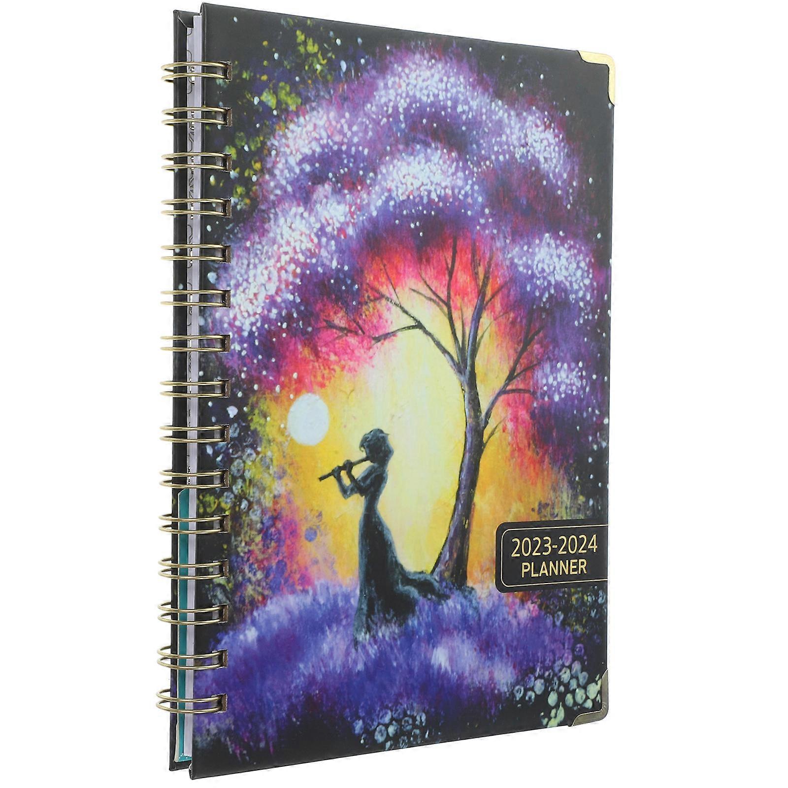 Planner Notepad Daily Organizer With Binding Ideal For Monthly Planning At School Or Work Multi 1Set