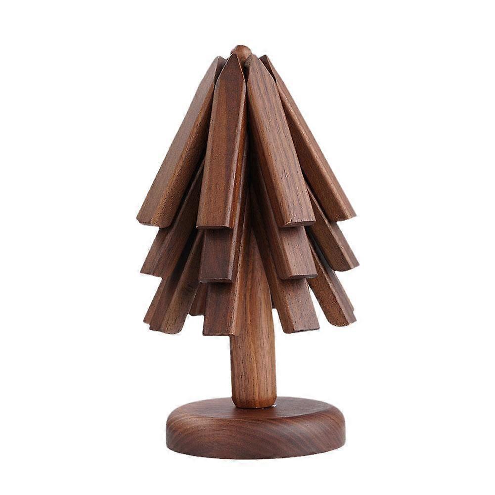 For Black Walnut Coaster Set 3PC Tree Design Heat Resistant Table Mat Desktop Decor Gift