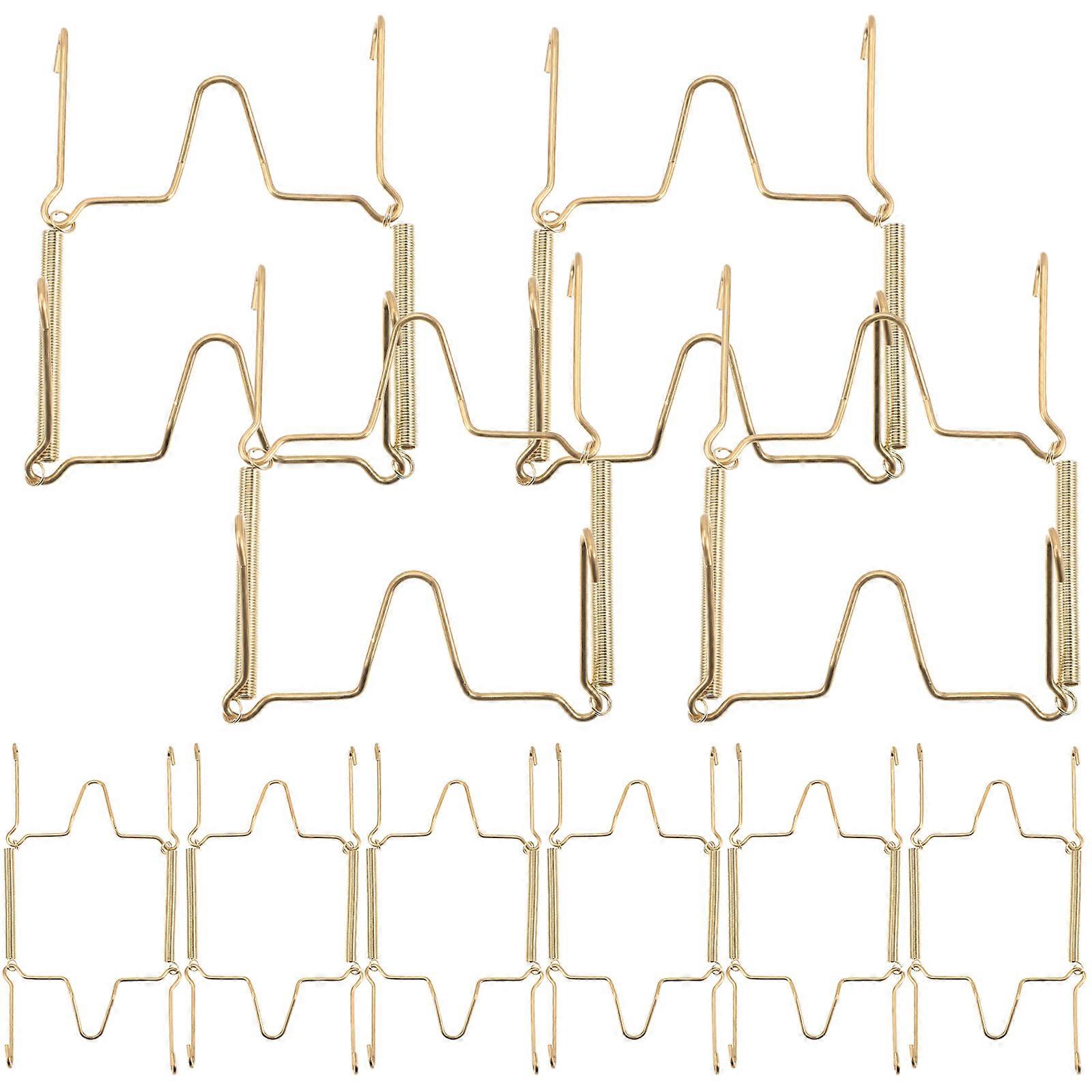 10pcs Wall Plate Hangers Set Invisible Plate Hooks for Tableware
