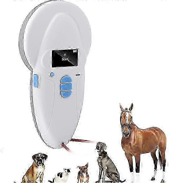 Rfid Chip Reader Scanner, 134.2khz Animal Pet Microchip Recognition Reader For Pet Animal Cat Dog Microchips Transponders In Cushioned Case Hr