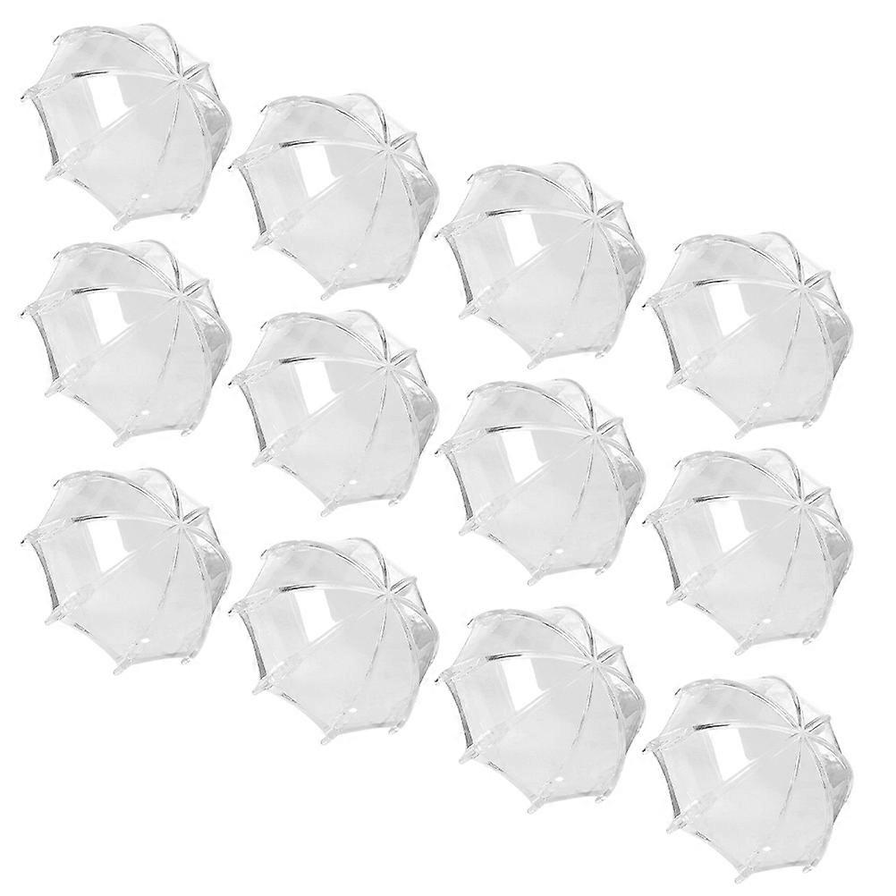 Wedding Candy Boxes Mini Packaging Box Elegant Design Umbrella Shaped Candy Storage 9.5X7.5X7.5CM 12Pcs