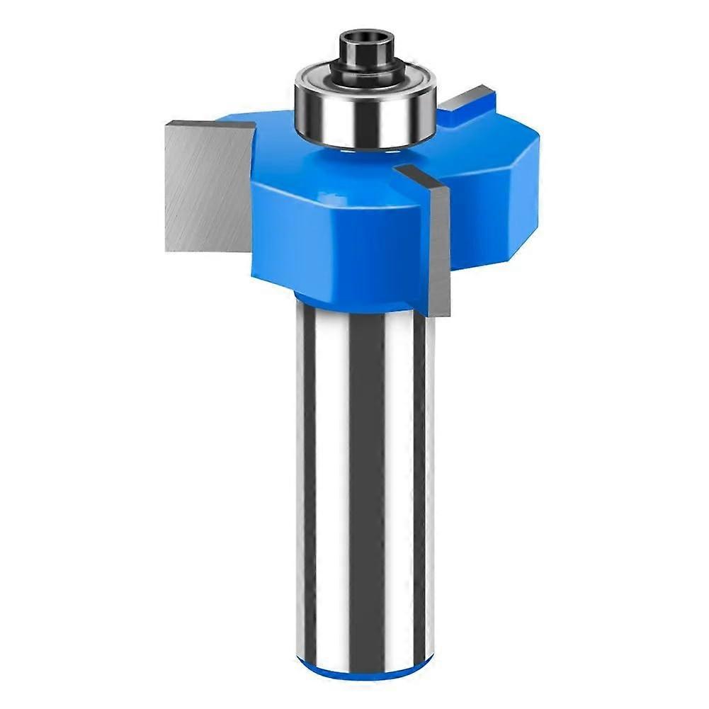 15pc 12mm 1/2in Shank TSlot Router Bit With Bearing 3 Teeth T Type Grooving Cutter Woodworking Tools (12.7mmx36mmx8mm)