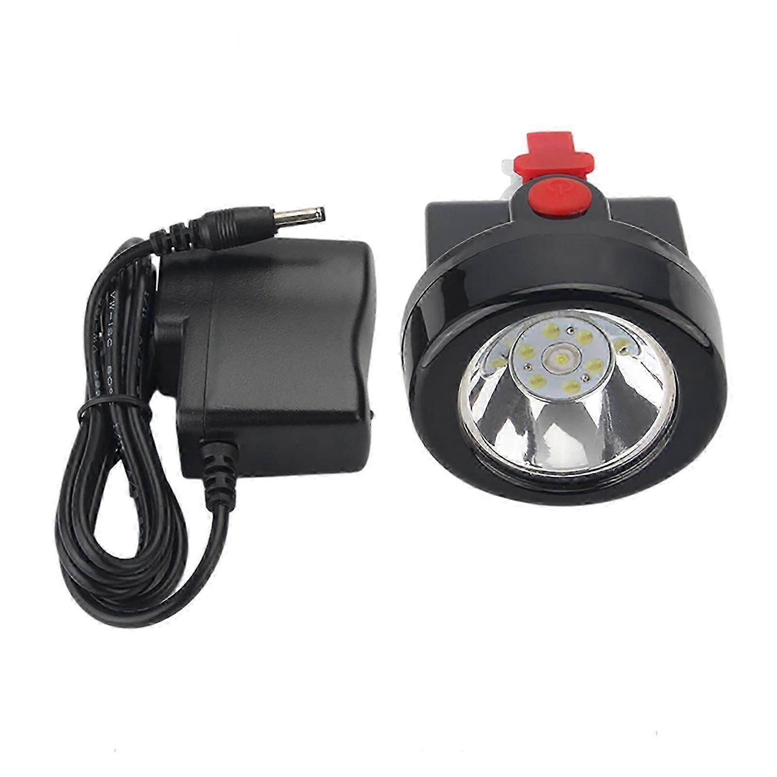 Rechargeable Miners Headlamp LED Cordless Mining Fishing Lamp