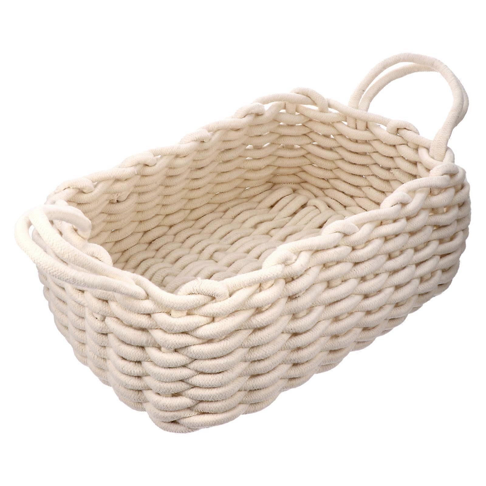 Large Cotton Thread Storage Basket for Home, Office and Crafts Multi Functional Organizer for Clothes Accessories and Household Items