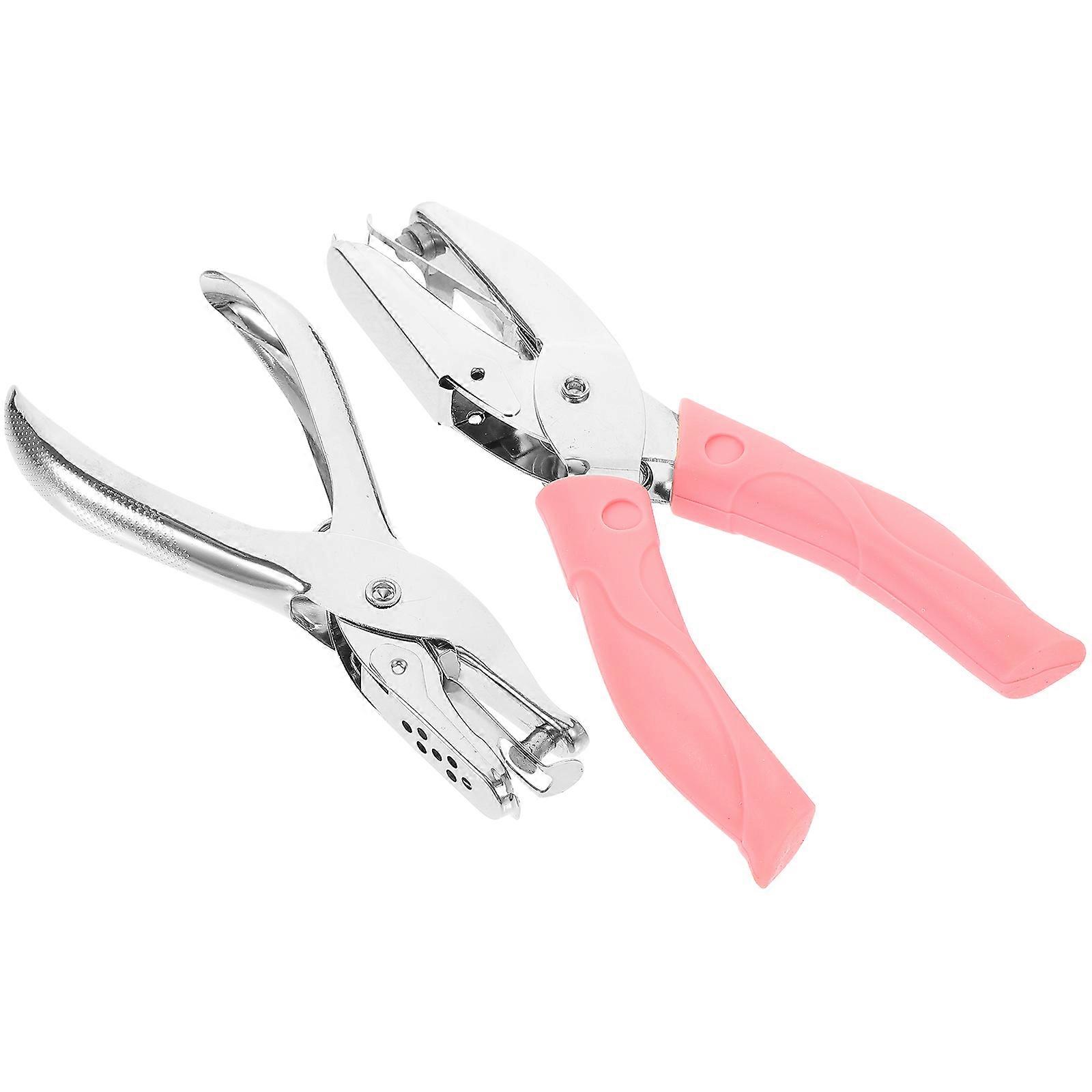 Portable Handheld Punch Heart Shaped For School Projects Home Crafts 2Pcs