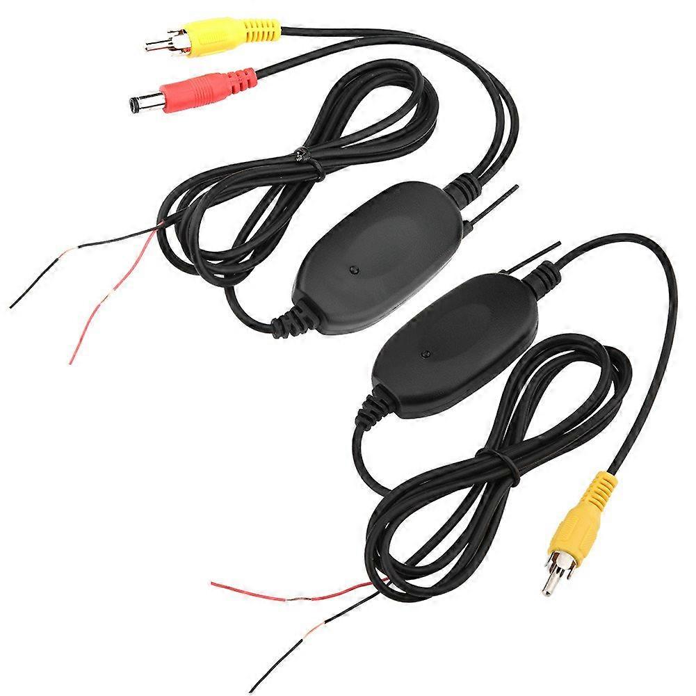 WiFi Car Transmitter Receiver, RicherR 2.4GHz WiFi Video Wireless for Reversing Camera Small Truck Car (AV Interface)