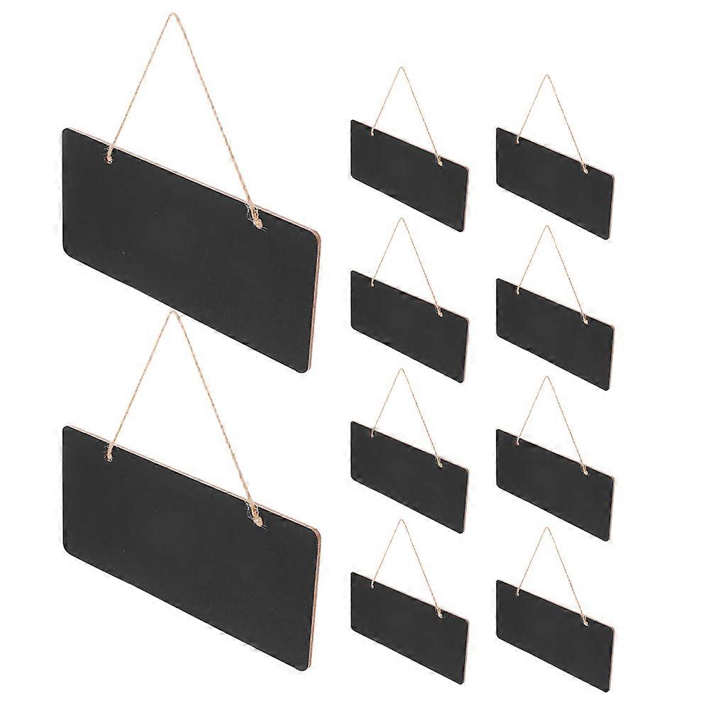 Mini Chalkboard Sign Board Pendant Home Use Information Board Compact Design 12Pcs