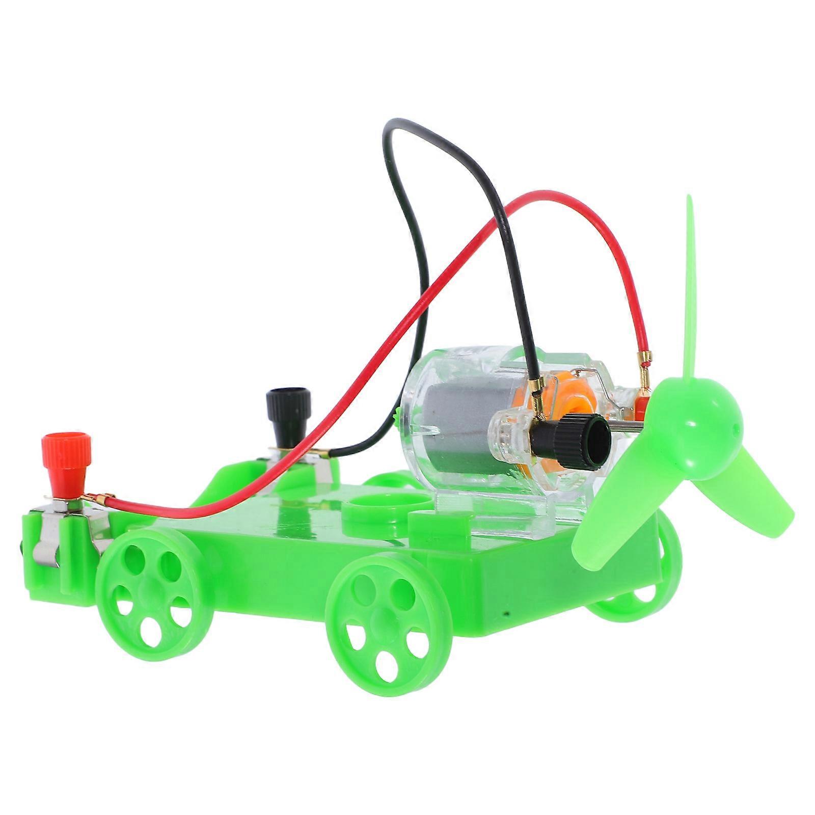 Diy Wind Powered Car Model Science Experiment Kit For Educational Activity Children 1 Set
