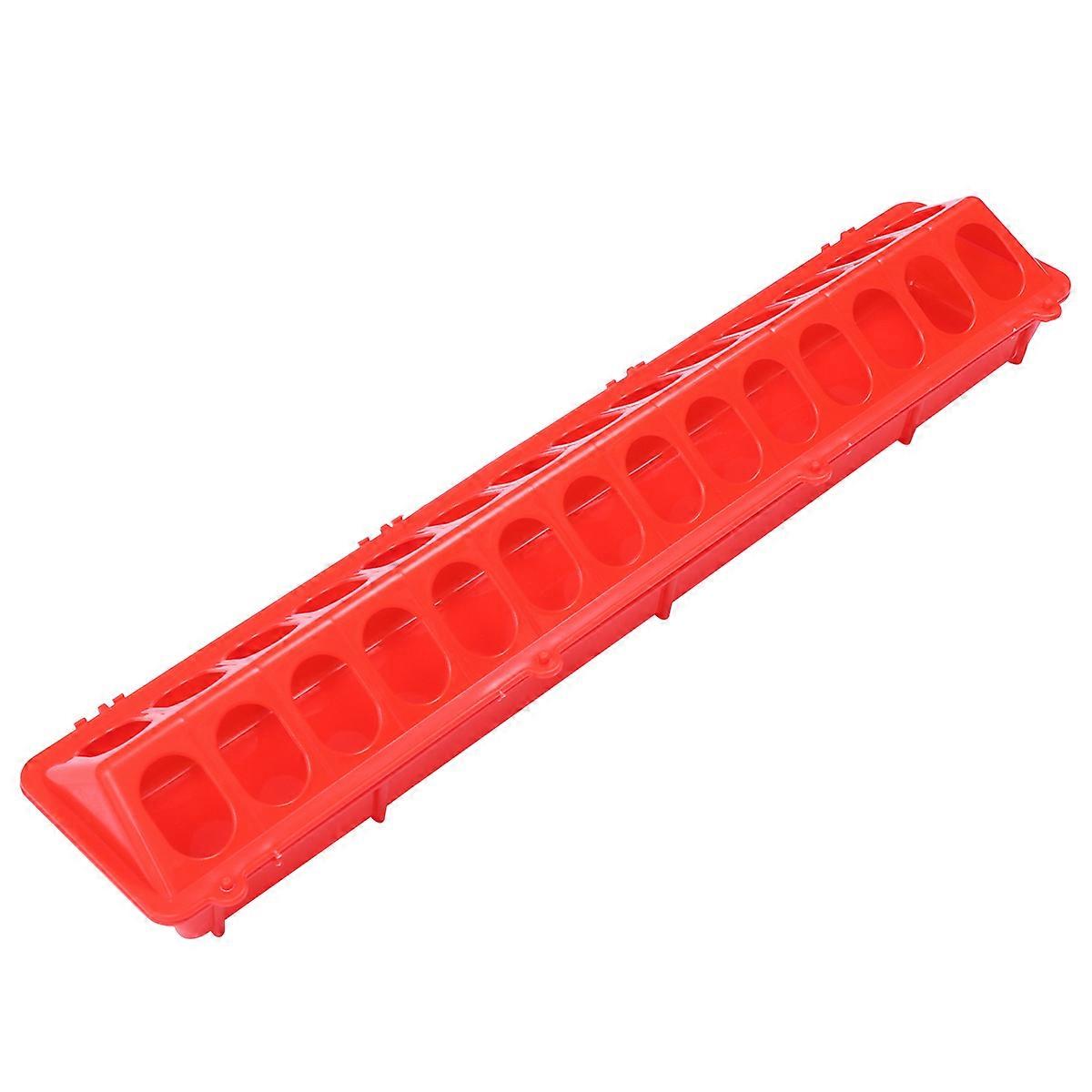 Durable 1 Pc Pigeon Feeding Dish for Parrots, Budgies & Birds Easy to Clean, Red, Prevents Food Contamination