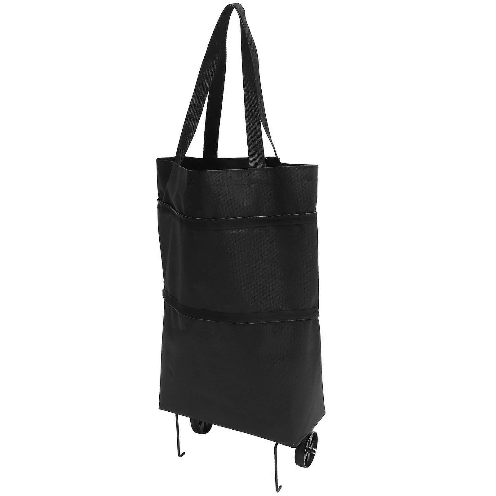 Foldable Multi-Function Cart Wheeled Grocery Tote Sturdy Large Capacity For Daily Use 1Pack