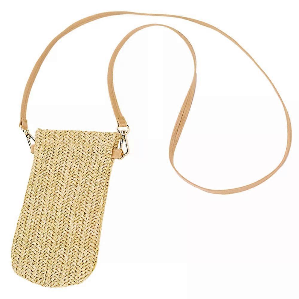 Diagonal Bag, 1 Pc Crafted Graceful Change Straddle Bag (Beige)