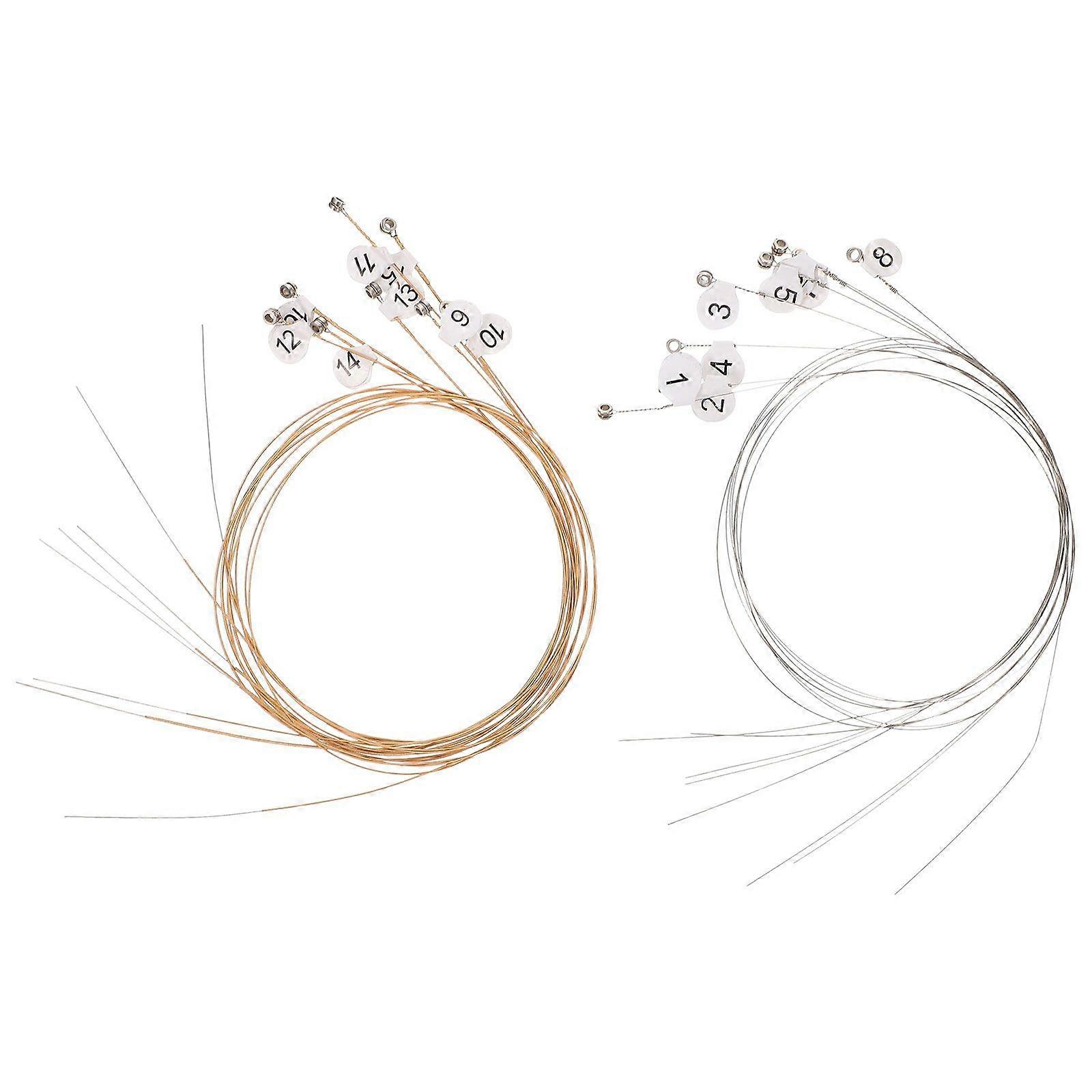 16Pcs Practical Steel Lyre Strings Replacement Lyre Accessories Music Supplies