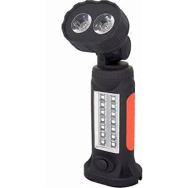 WL7284 handsfree COB LED garage light with adjustable stand.