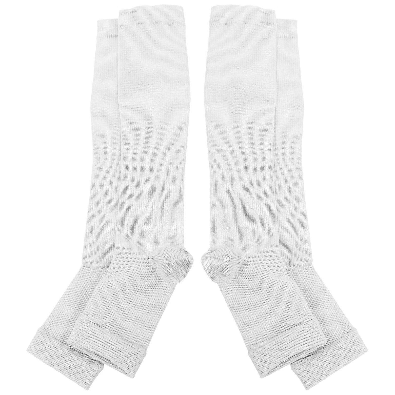 Short Compression Socks Exercise Relieve Leg Fatigue Sock Shape 18.5×2.8×0.3in Ankle Swelling Relief 2 Pairs