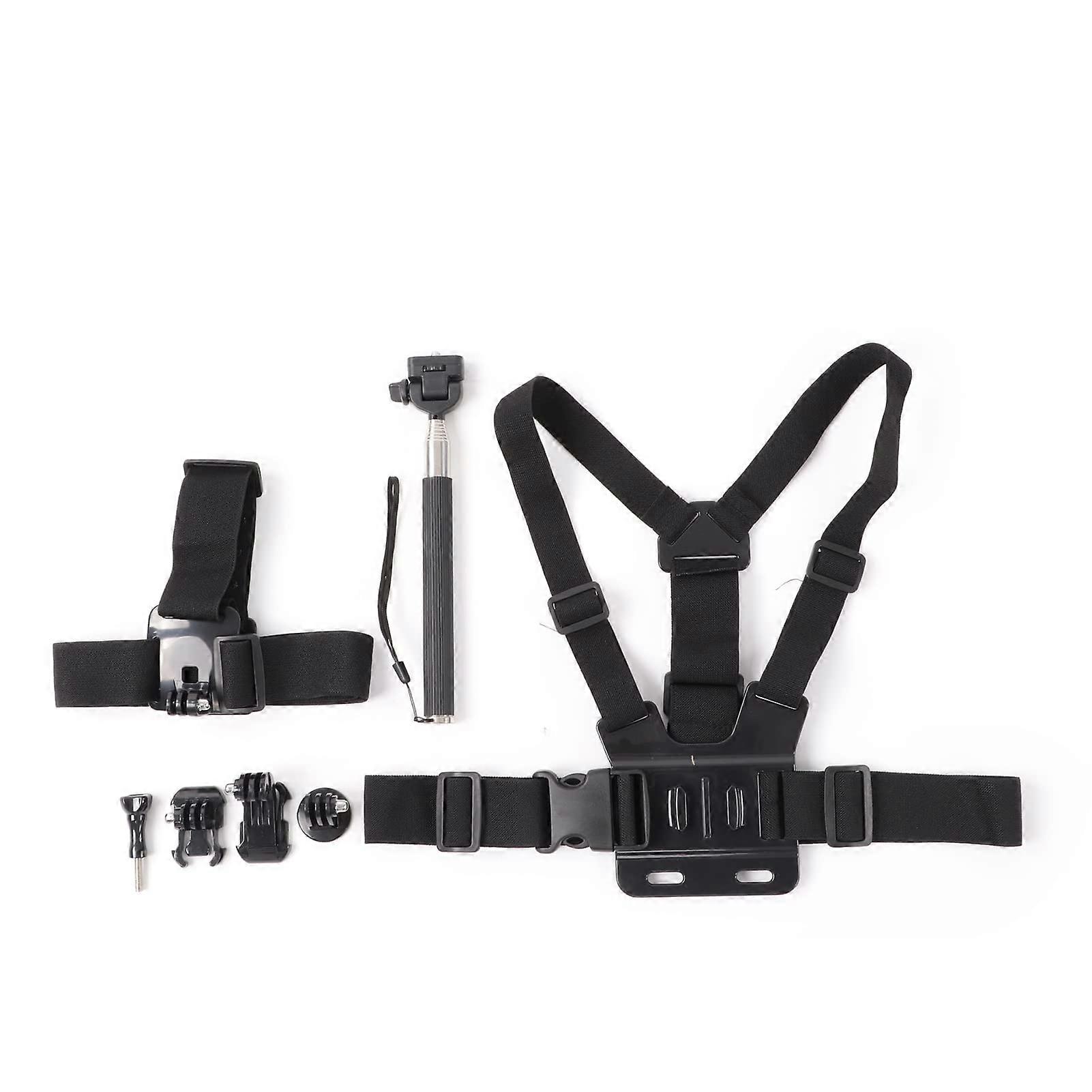 Mtlavish Outdoor Sports Adjustable Chest Strap and Head Mount for Handheld or Fixed Shooting