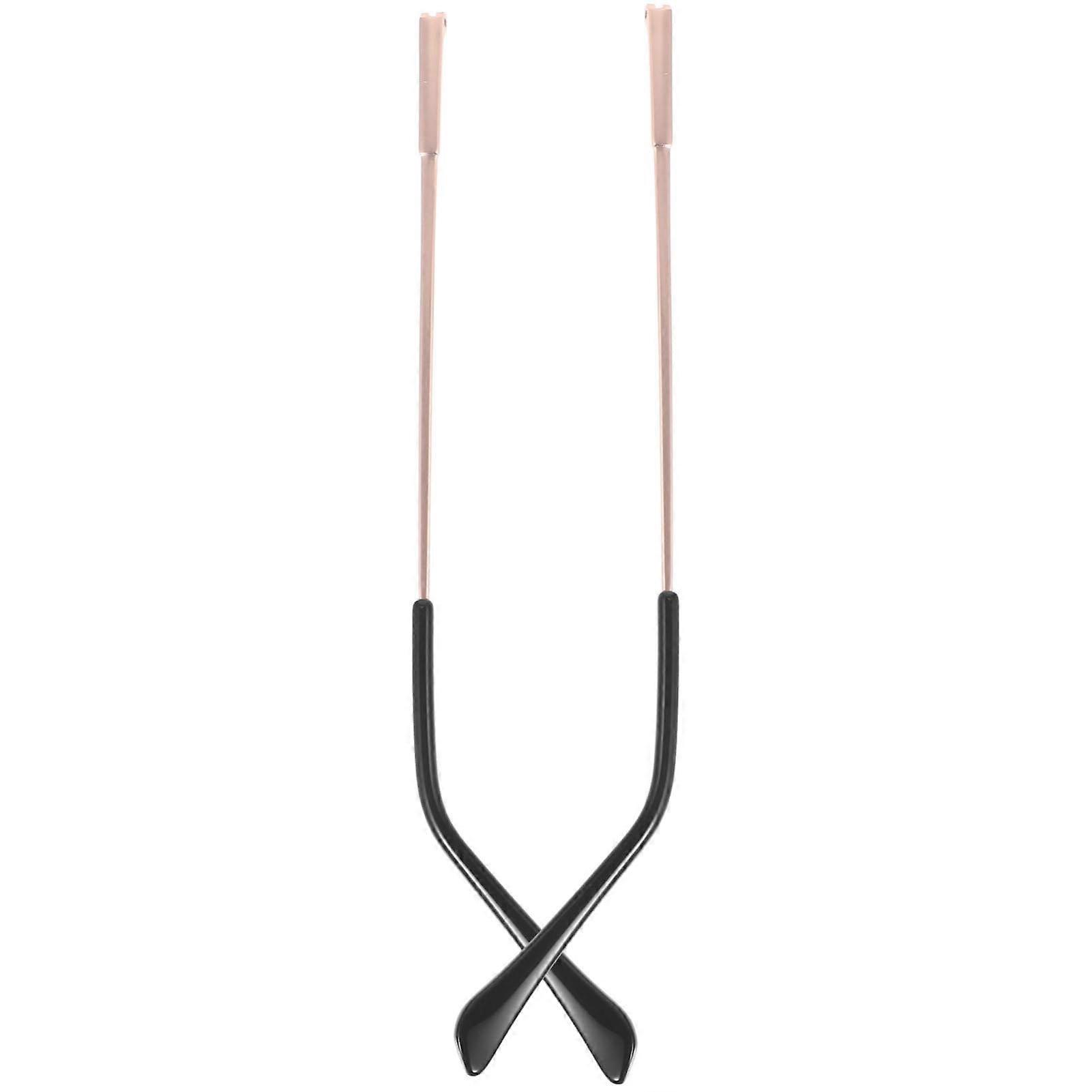 Replacement Glasses Arms Rose Gold Durable Comfortable Install for Eyeglasses Repair, Compatible with Standard Frames