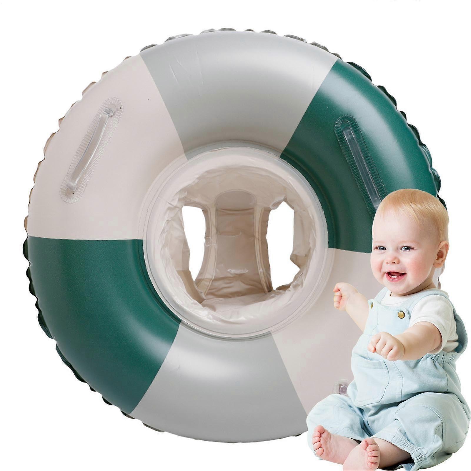 Kids Swim Ring - Vintage Pattern Mini Pool Float, Lifebuoy for Swimming Pool, Safety Float for Children, Size and Material Specifications Included