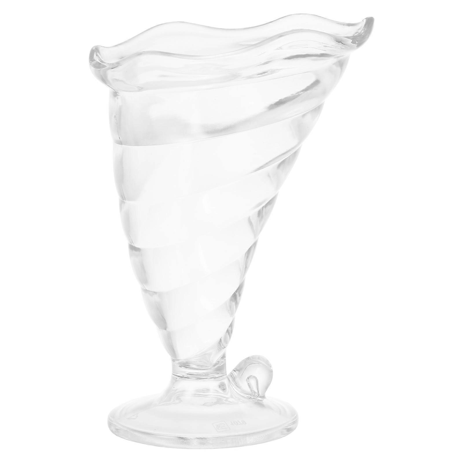 Footed Dessert Cups Ideal For Wedding Use Crafted From Durable PC Material In 340ml Capacity, 1Pack