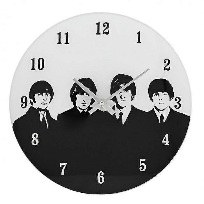 Hometime Iconic Collection Glass Wall Clock 30cm The 60's Rock Band
