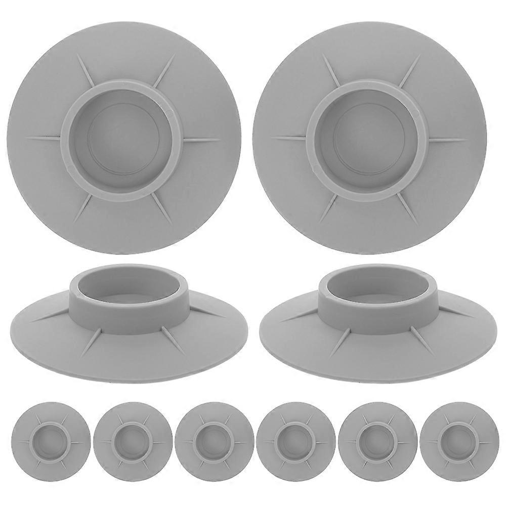 Washing Machine Mats with TPU Soft Vinyl Material for Home Use Grey 12pcs