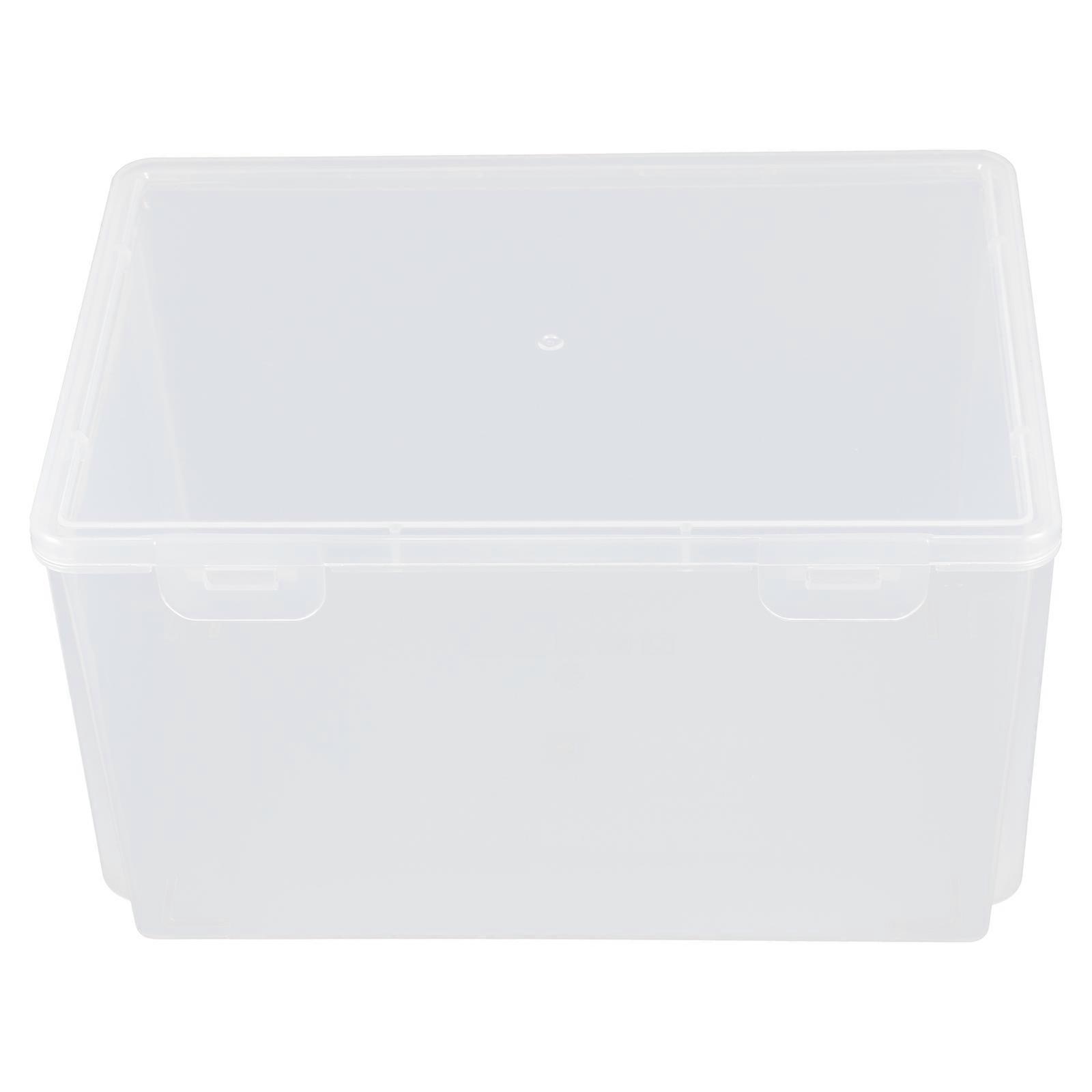 Transparent PP Fridge Organizer with Tightly Sealed Box for Storage 7.8 x 5.6 x 4.2 Inches