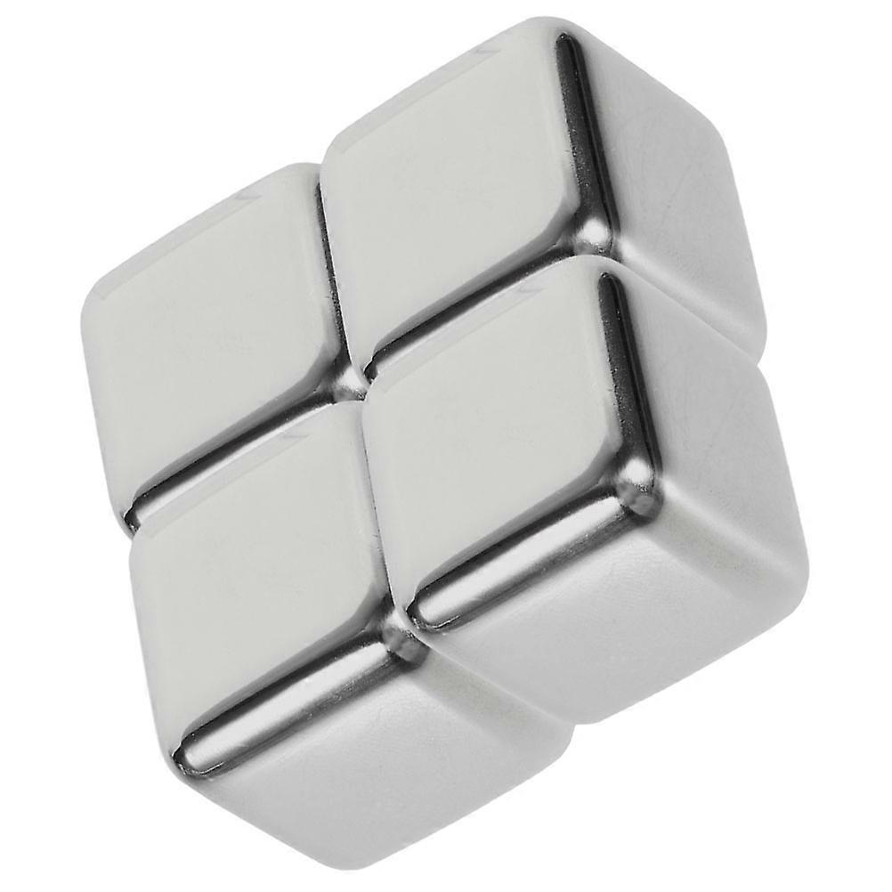 Stainless Steel Whiskey Ice Cubes Reusable Chilling Stones for Drinks, Sleek Silver Design for Home Bar and Parties