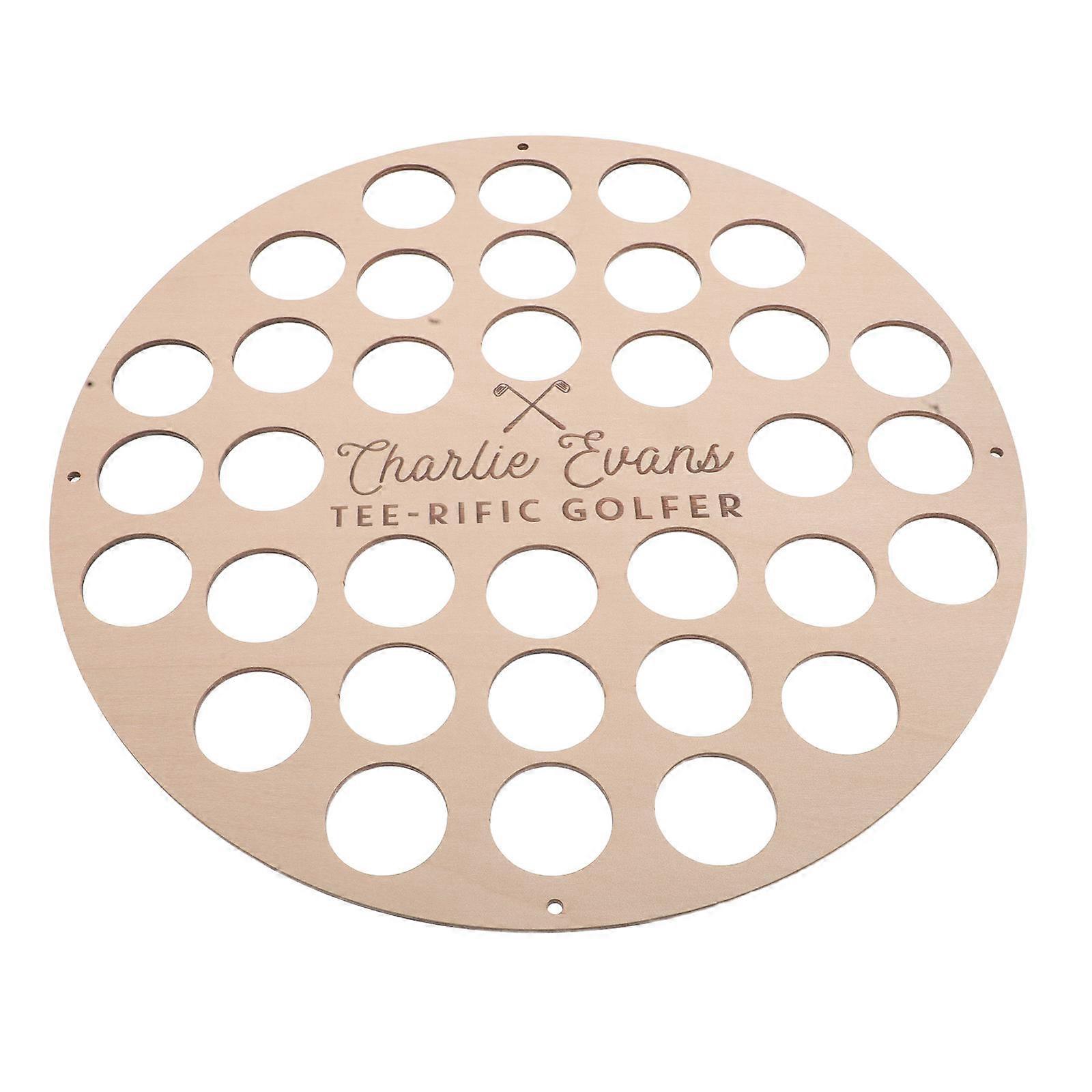 Rustic Wooden Golf Ball Display Case Rack for Home, Office, or Club Presentation – Durable Collector Storage Shelf for Golf Enthusiasts