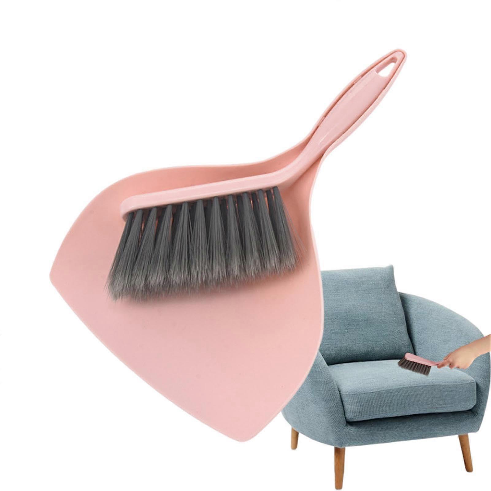 Portable Desktop Sweeper with Ergonomic Handle Household Must Haves Pink