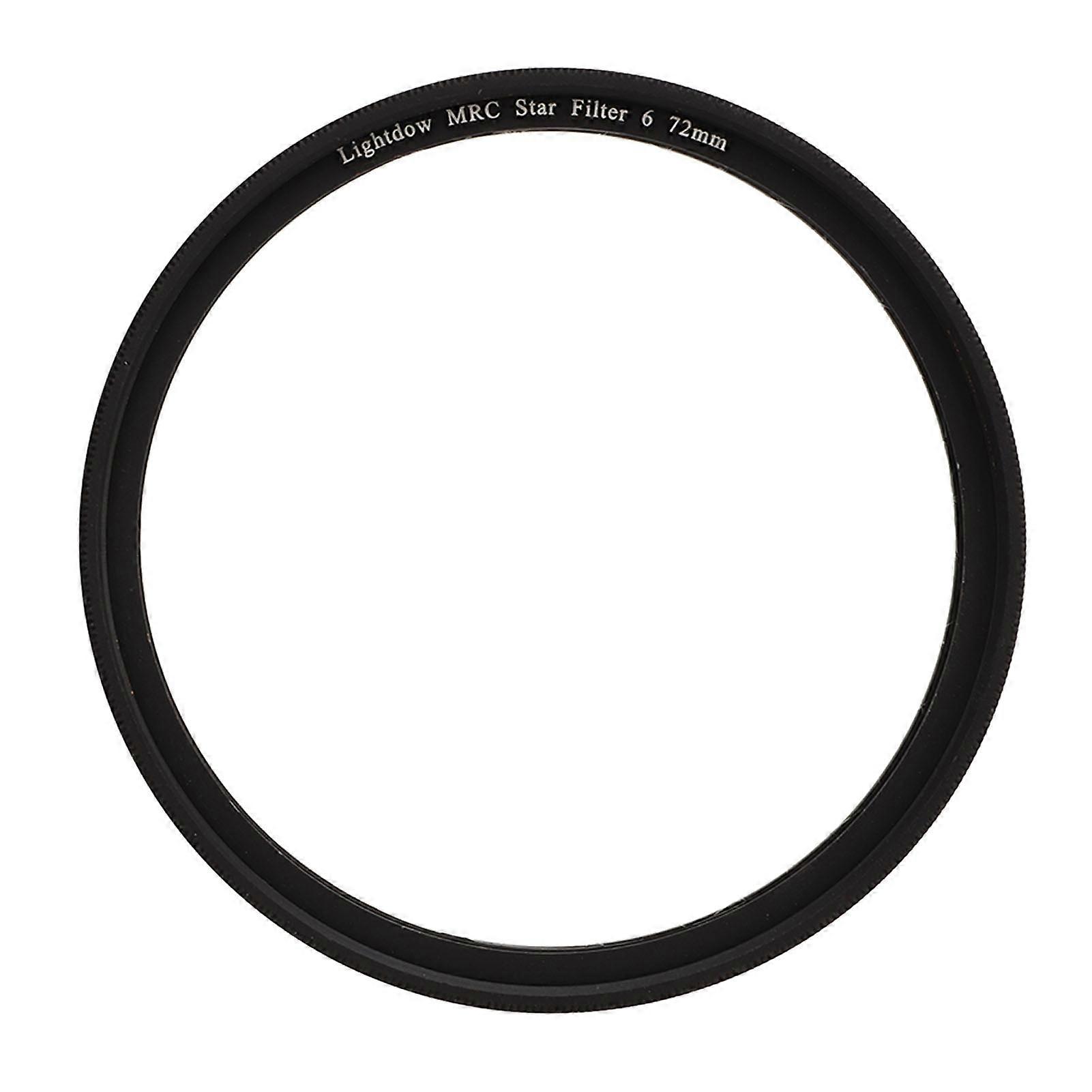 Star Filter 6 Line High Definition Coating Adjustable Cross Screen  Effect Filter for Camera 72mm