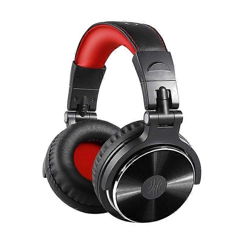 OneOdio Pro-10 Wired Headphone, Color:Black Red Black Red