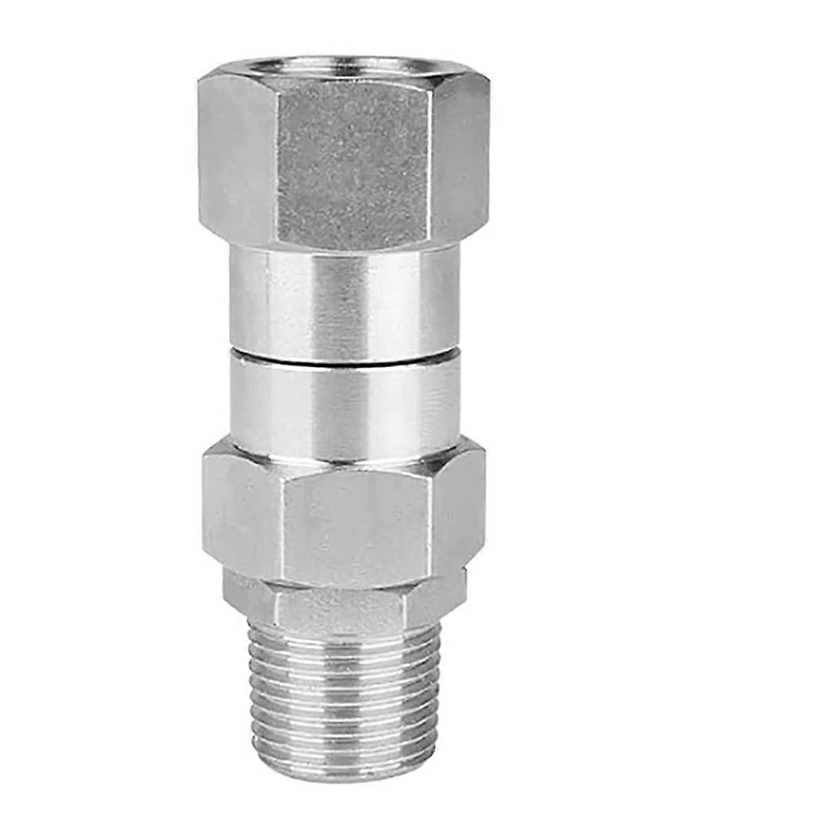 Pressure Cleaner Swivel 3/8 NPT External Thread Fittings, 4500 PSI, RustProof