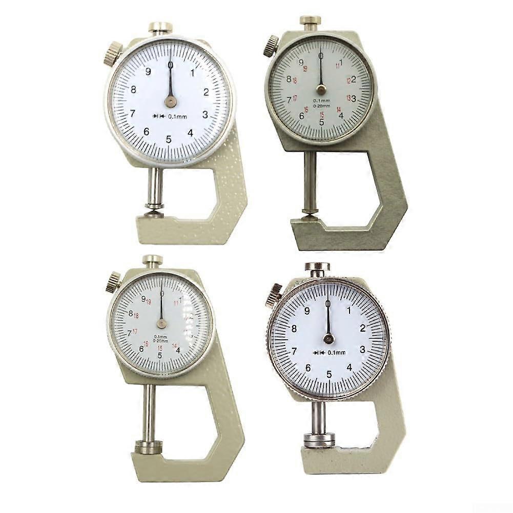 Compact Portable Thickness Gauge for Measuring Leather, Jewelry, and More – 0-20 mm Flat Measurement Tool