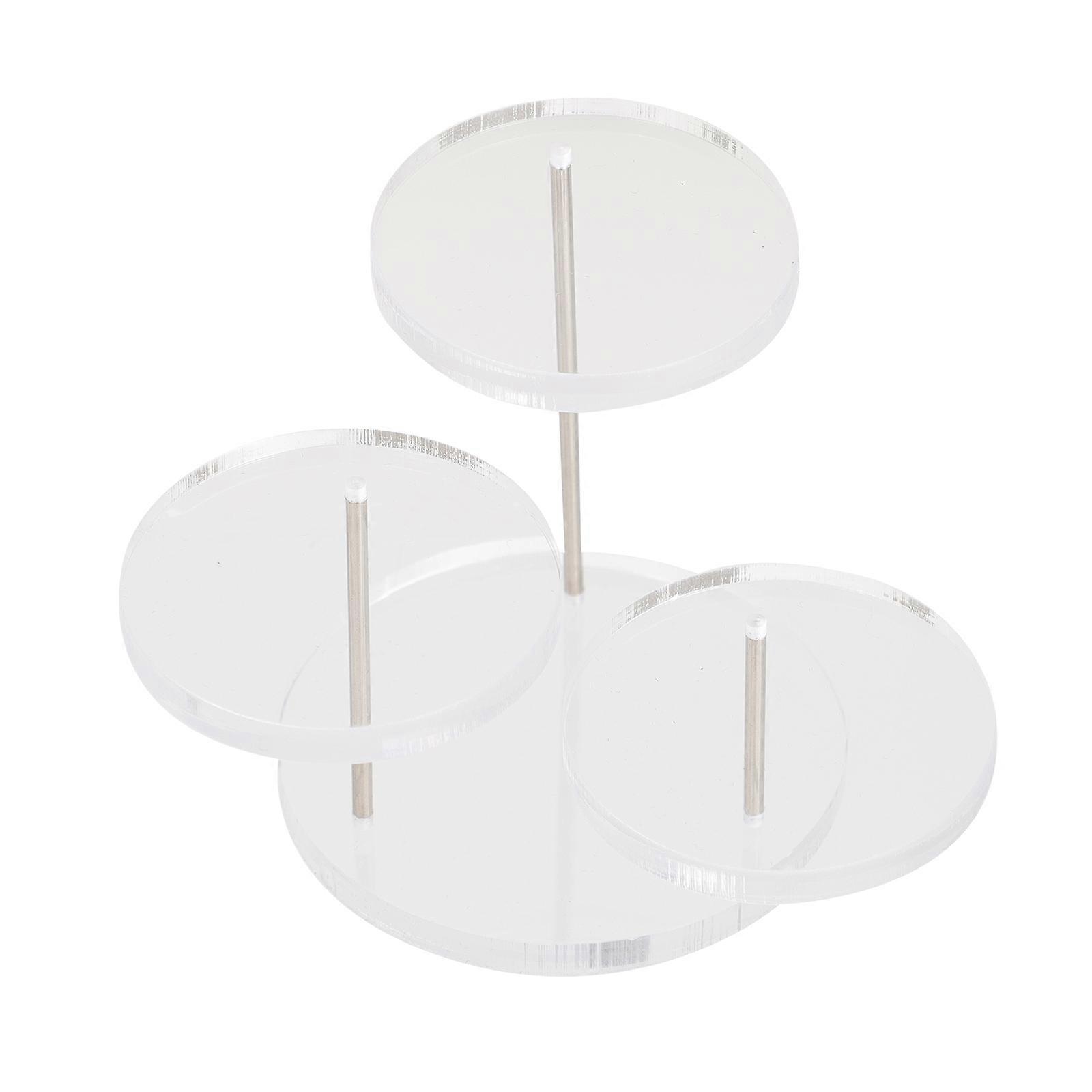 Transparent Acrylic Earrings Rack for Storage Use Premium Quality ThreeLayered Rotating Design