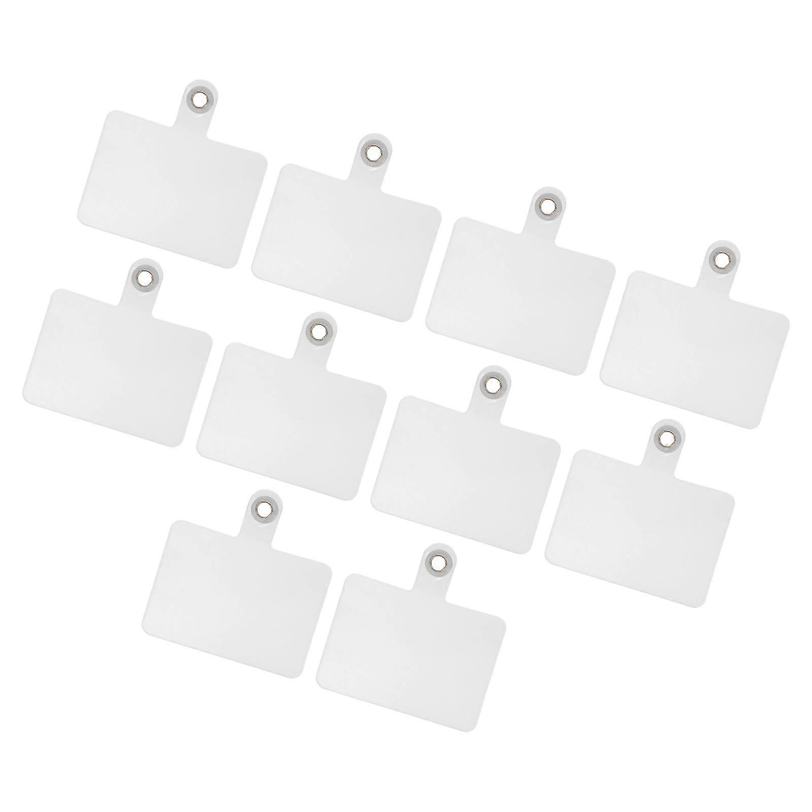 Transparent Mobile Phone Strap Tether Patch Universal Connector Anti-Stress Design for All Users 10Pcs