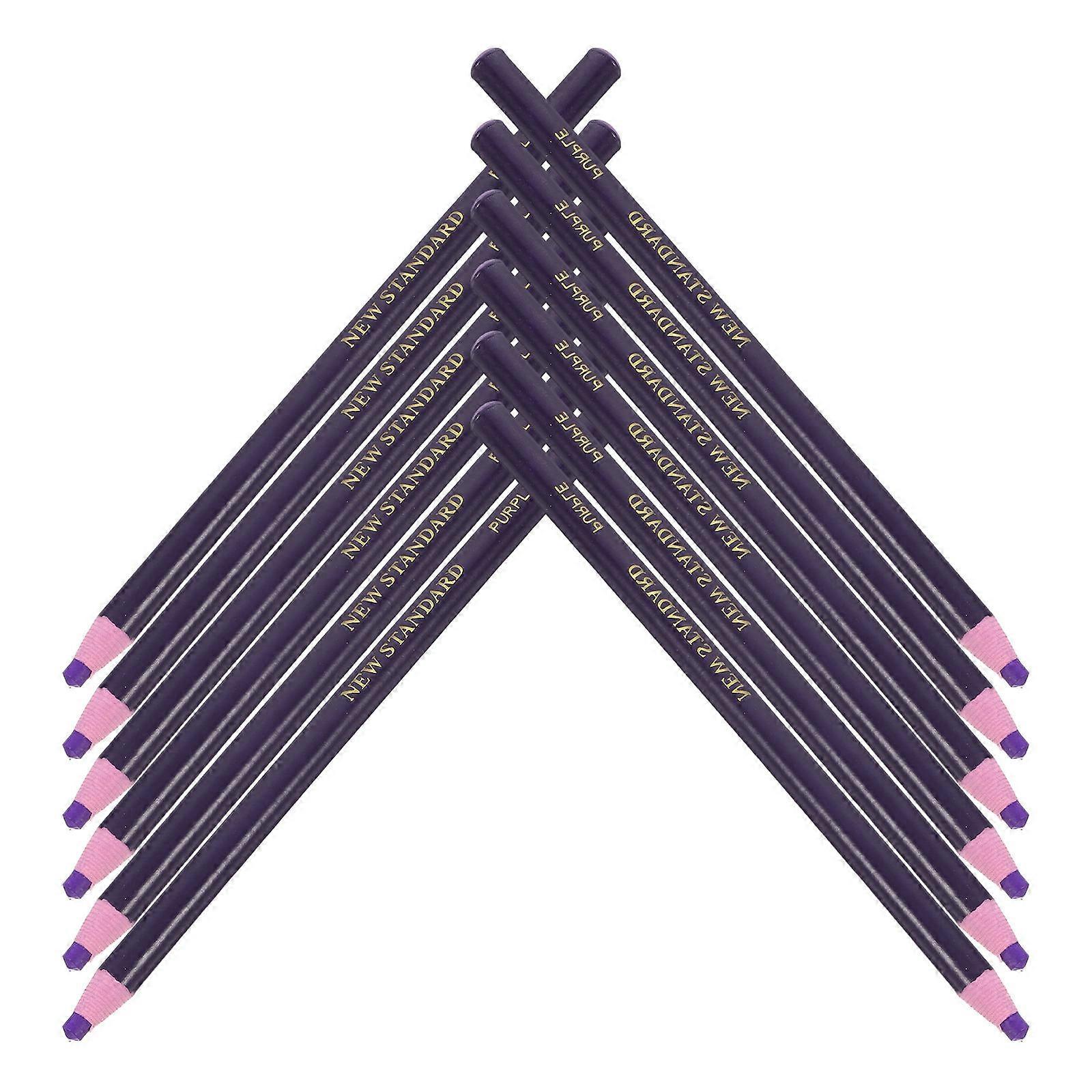 Creative Grease Drawing Pencils For Construction Marking On Various Surfaces 12Pcs With Cylindrical Shape