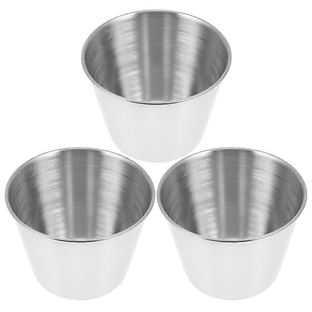 Soy Dipping Bowls Stainless Steel for Picnics and Coffee Shops with Standard Design and Corrosion Resistance Designed for Convenience 3Pack