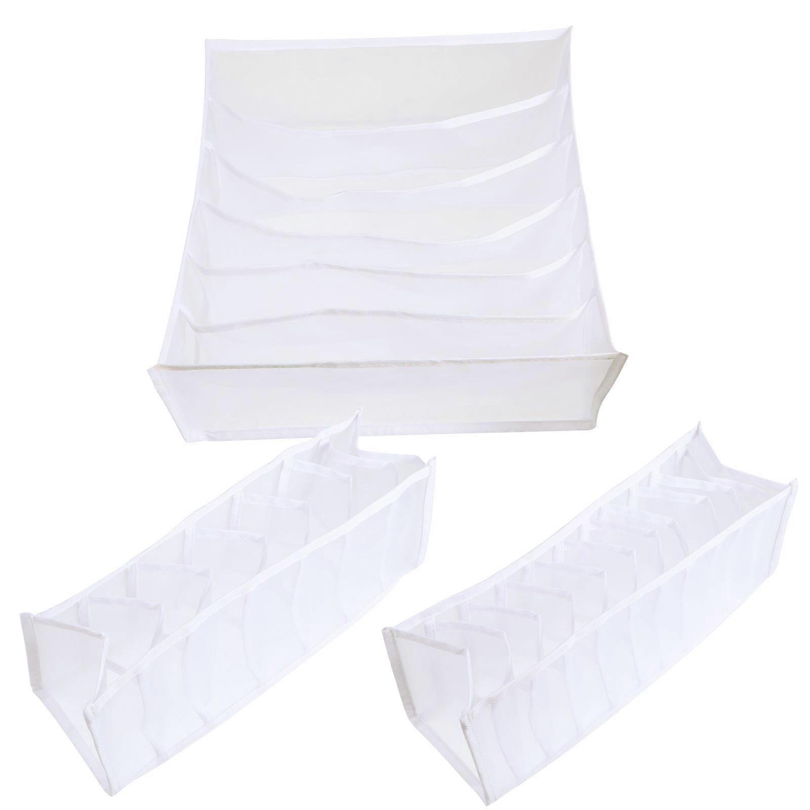 Underwear Storage Boxes 3Pcs Closet Dividers For Women And Men With Compact Storage Functionality