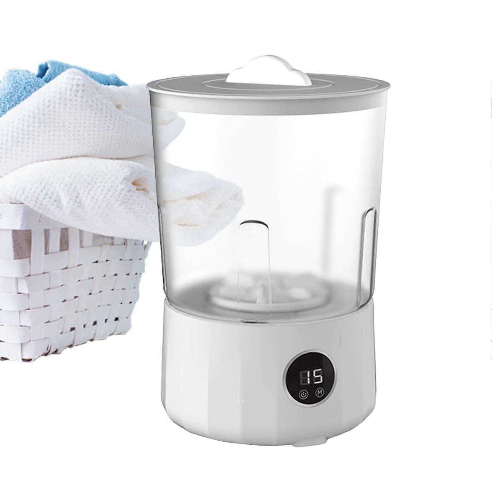 Kleine Wäschemaschine 1.5L - Wiederaufladbare Kleiderwäscher mit 3 Modi für Zuhause, Camping und Wohnheime