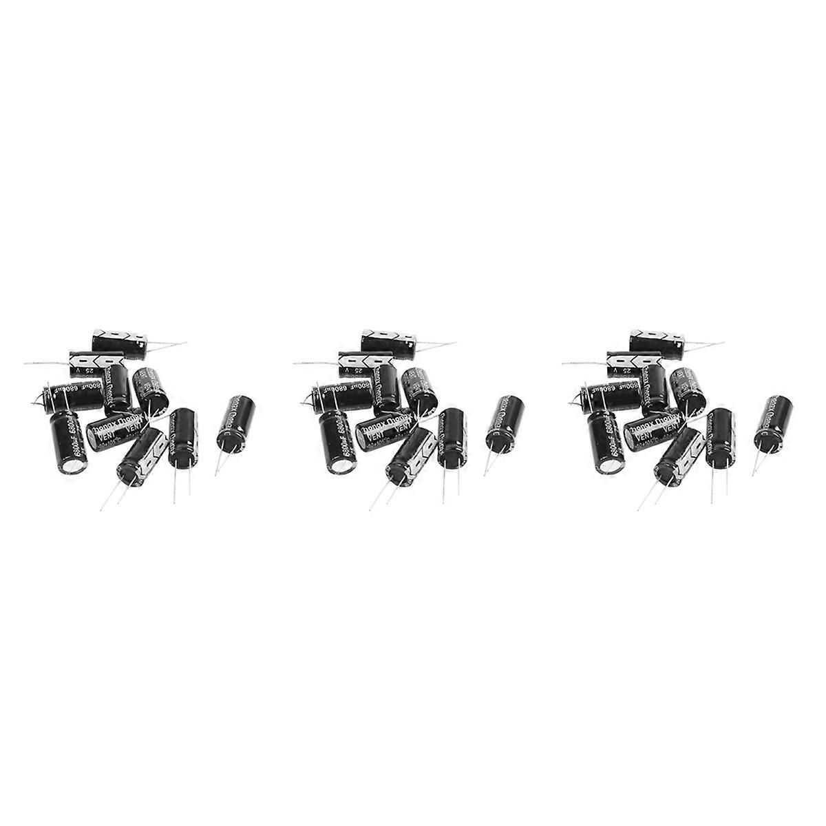 30 Pcs 16mm x 30mm 6800UF 25V Polarized Radial Electrolytic Capacitor