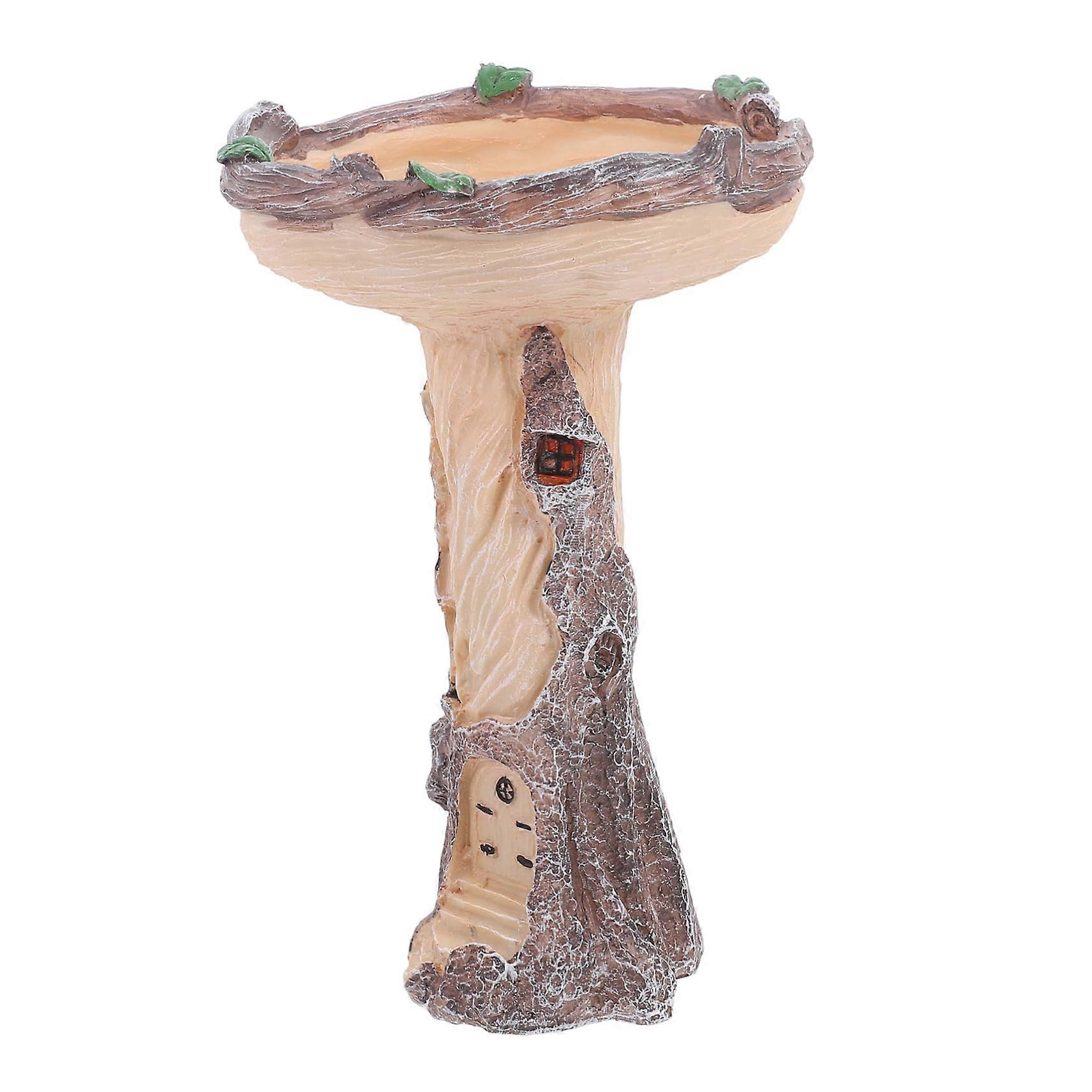 Bird Bath and Feeder, Durable Decorative Garden Accessory for Wild Birds, Easy to Clean, Versatile Ornament or Planter