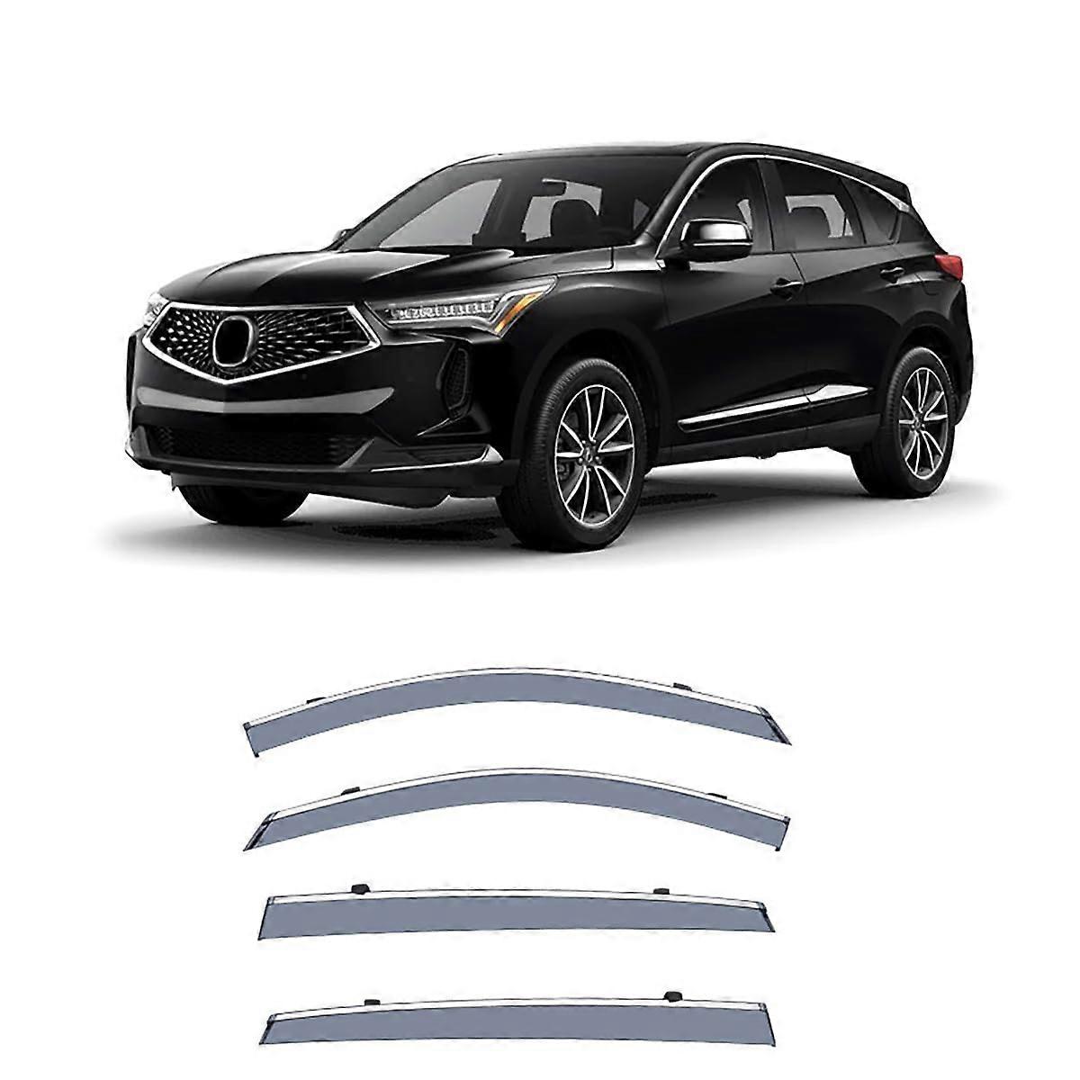 Auto Wind Deflectors 4 Pcs Set Compatible with Acura CDX 2016+ Windproof Rain Guard Accessories