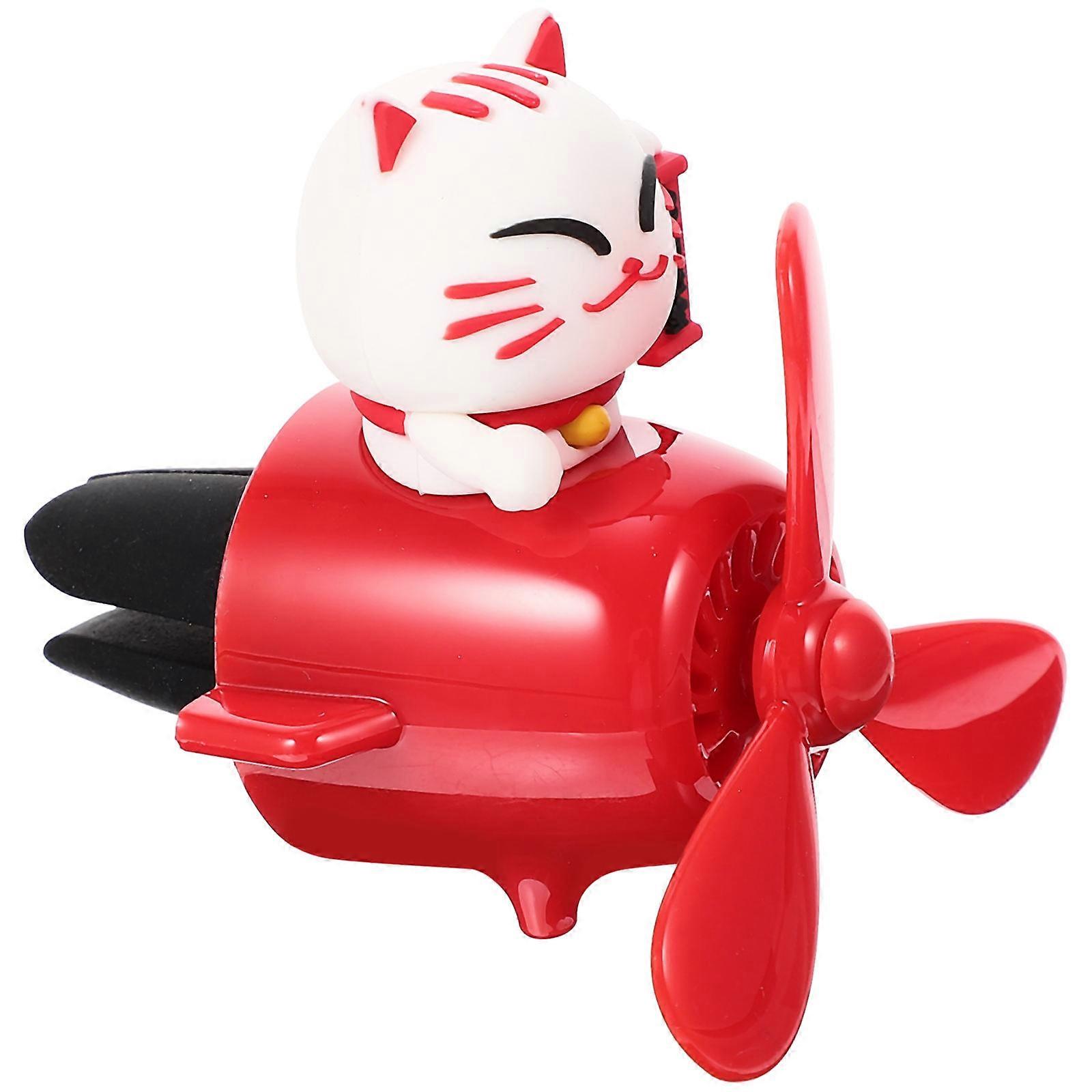 Cartoon Decor with Rotate Fans Design for Car Vent Clip ABS Material Lovely Adorable 3.5 x 2.5 inches
