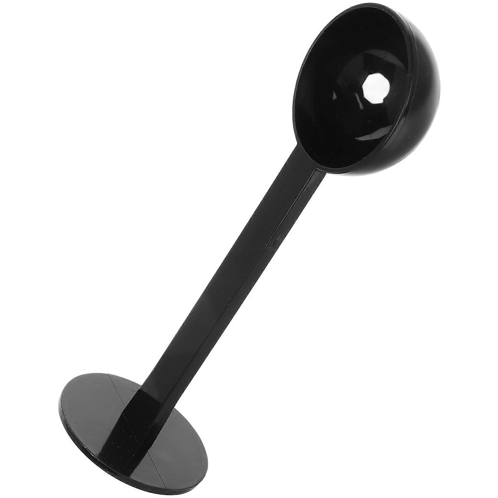 Plastic Coffee Measuring Spoon for Ground Coffee and Tea with Accurate Measurements 2 in 1 Scoop Tamper Black