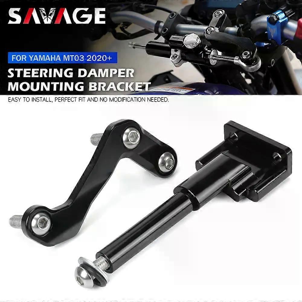 MT03 Steering Damper Stabilizer Mounting Bracket For YAMAHA MT-03 2020-2024 Motorcycle Linear Steering Reverse Safety Adapter