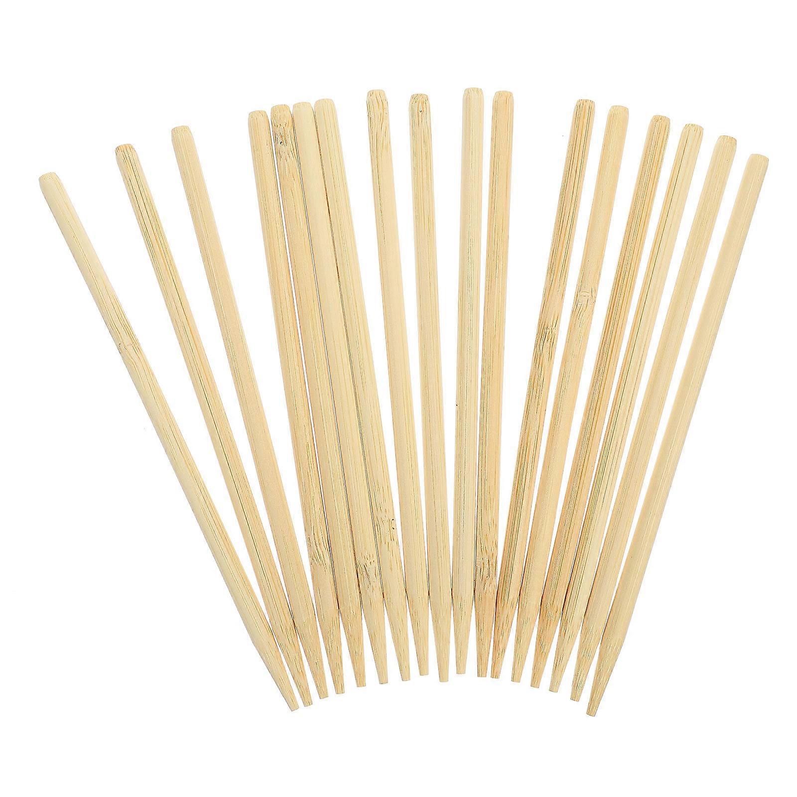 100pcs Professional Scratch Painting Wooden Pens Children Scratch Pens (Light Brown)