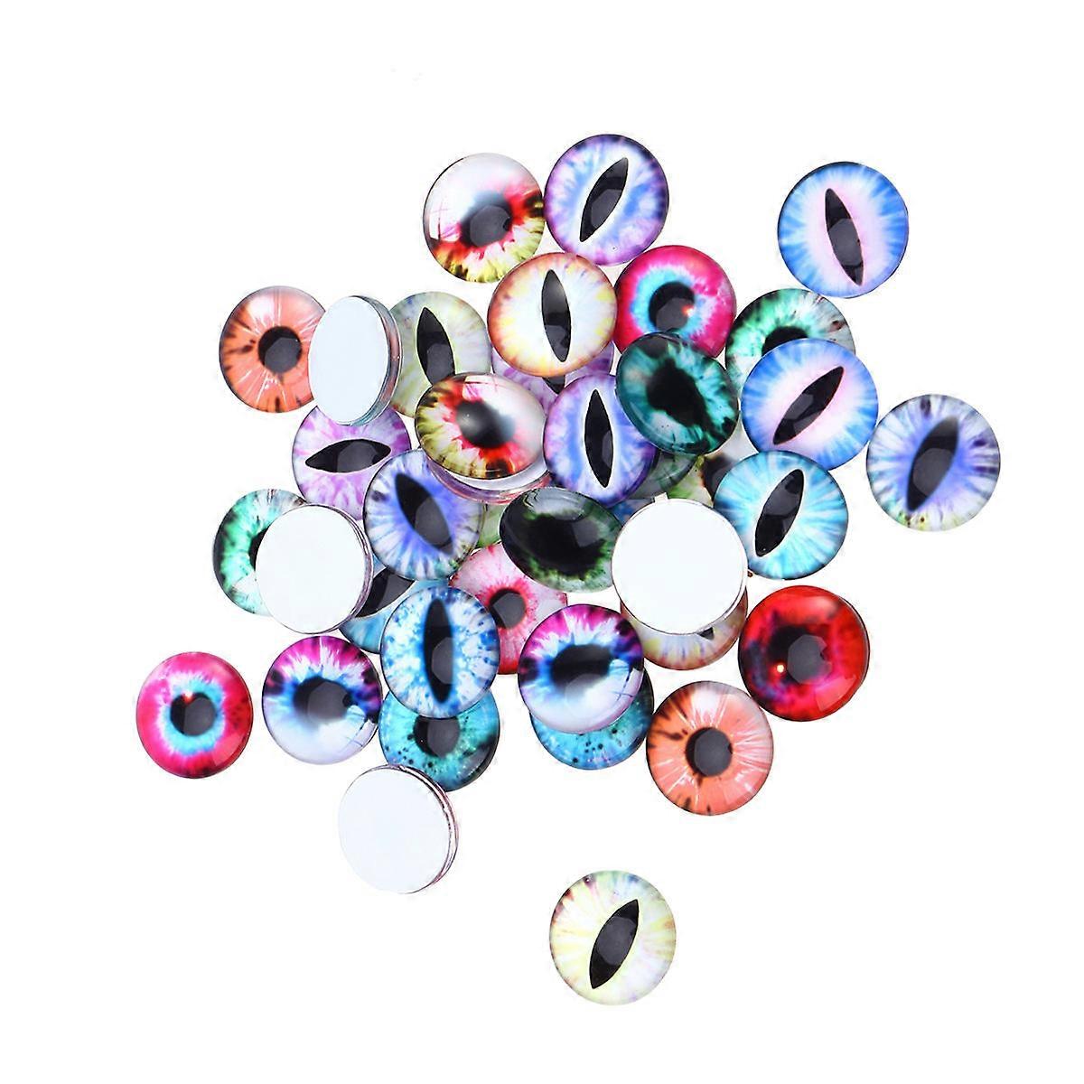 Sculpture Projects 300Pcs Round 6MM Glass Mix Animal Eye Stone Beads For Earring Making Assorted Color DIY
